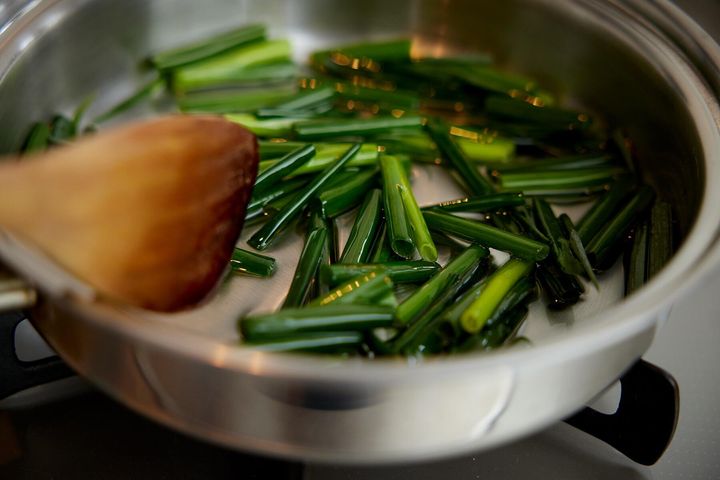 ねぎ油だれをつくる
