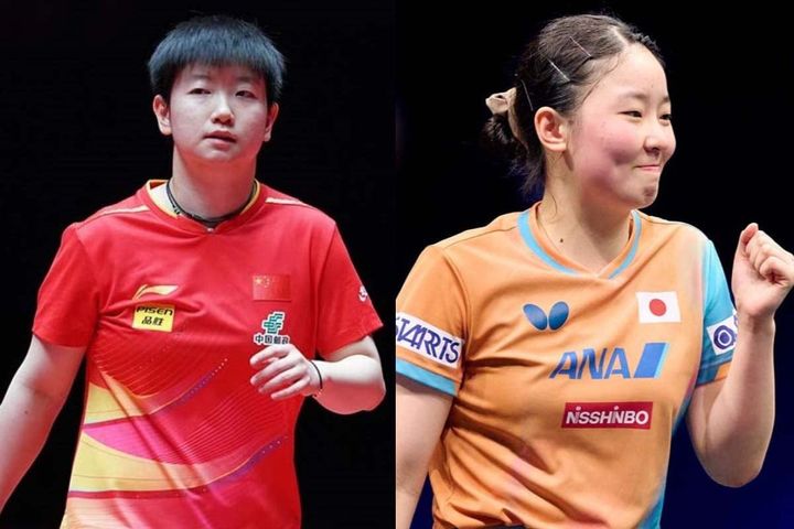 孫穎莎、張本美和（C）WTT