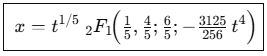 5次方程式の解の形