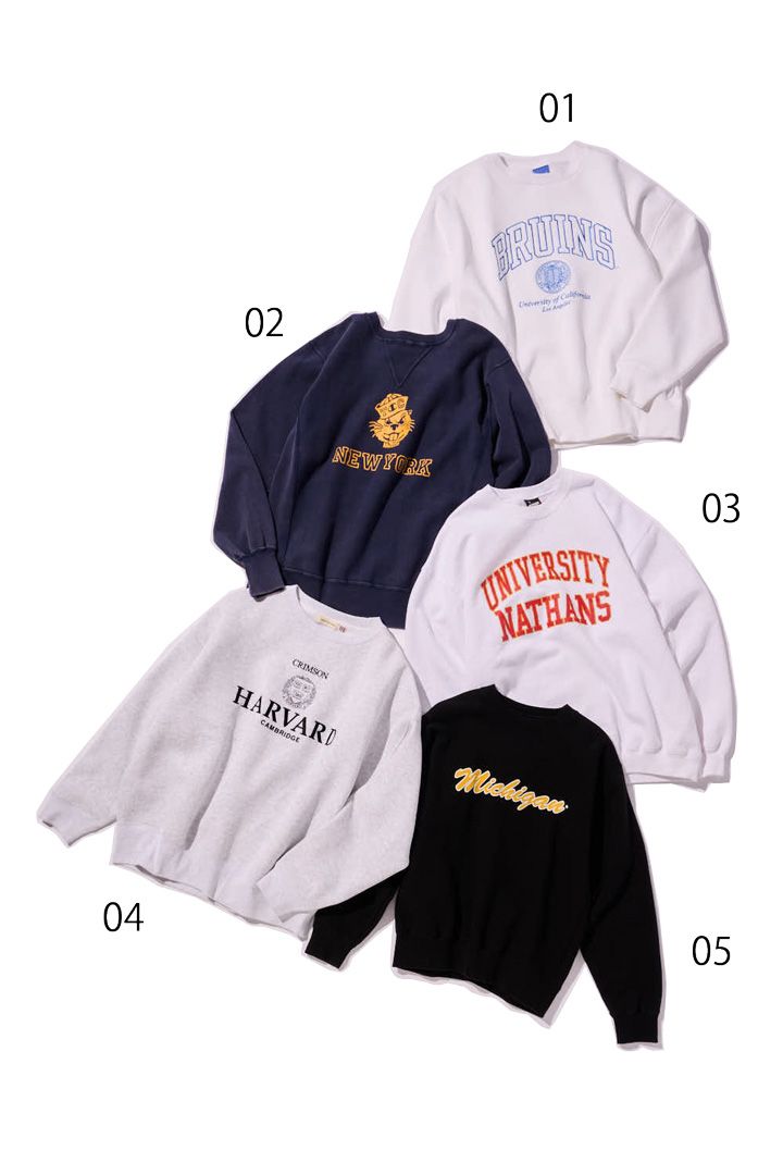 野暮ったくならないスウェットパンツとロゴ入りスウェットの着こなし方