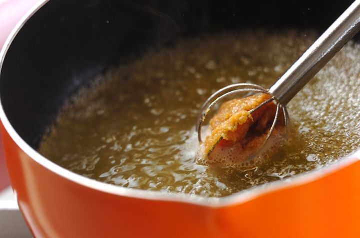 メレンゲ卵のみそ汁の作り方2