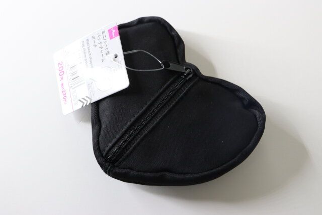 ミニハート型バッグチャームポーチ