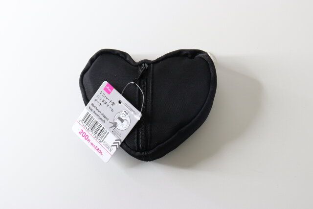 ミニハート型バッグチャームポーチ 商品タグ