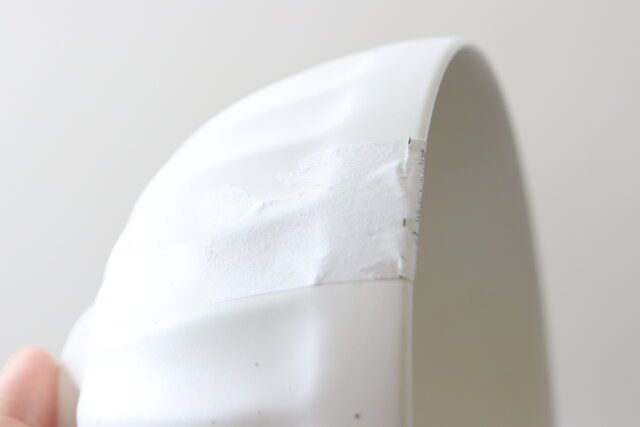 軽量ボウル（約14.5cm、粉引） シール跡