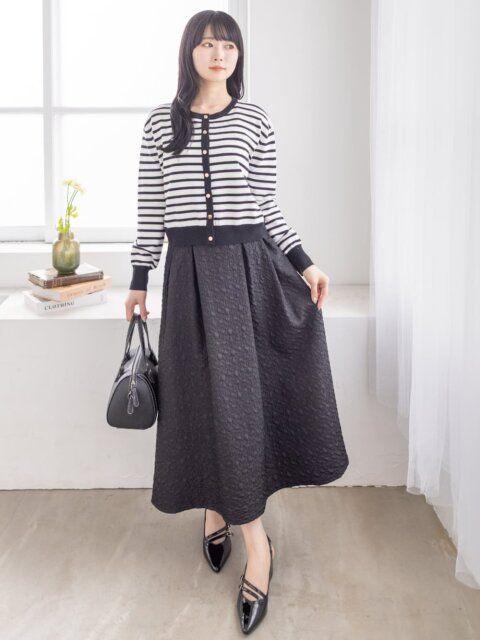 ボーダートップスコーデ5