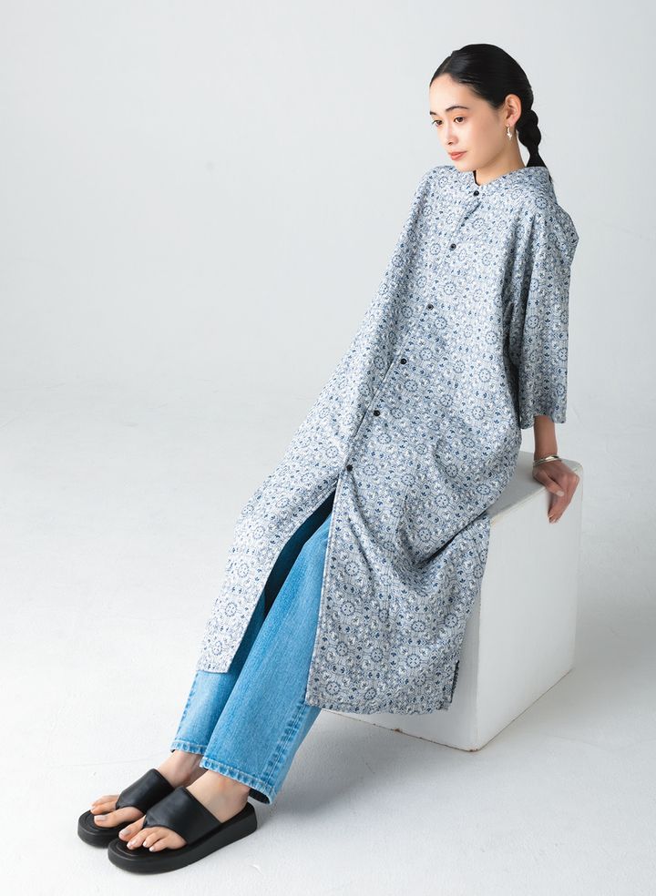 リラックスムードあふれるシャツワンピース