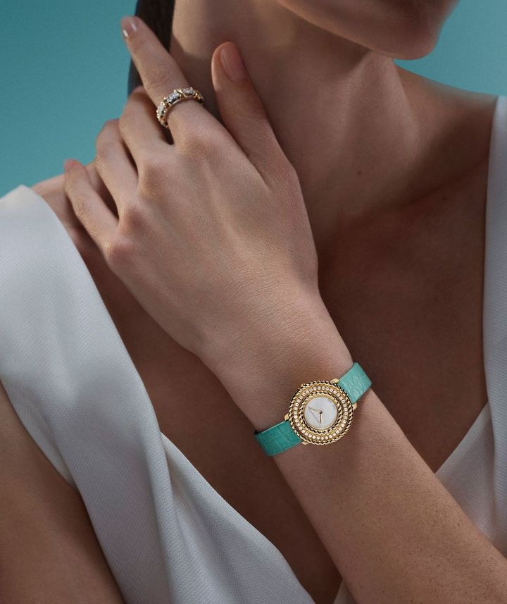 「ロープ バイ ティファニー」ウォッチ （YG×ダイヤモンド、ケース径33mm、高精度ソーラームーブメント）￥3,685,000