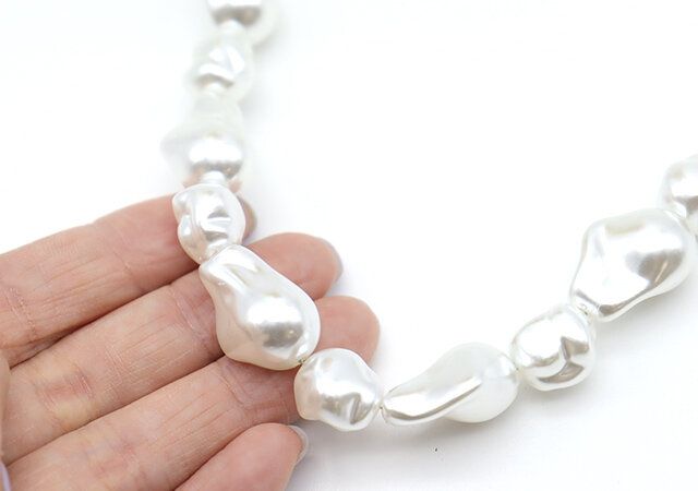 素敵なあの人TABASAバロックパール調チェーンアクセサリー存在感のあるデザイン