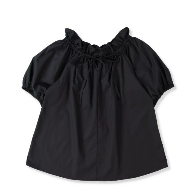 2025春夏しまむらレディース黒2WAYブラウス