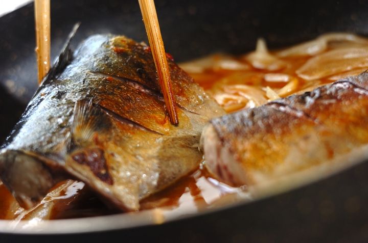 焼きサバのカレー煮の作り方3