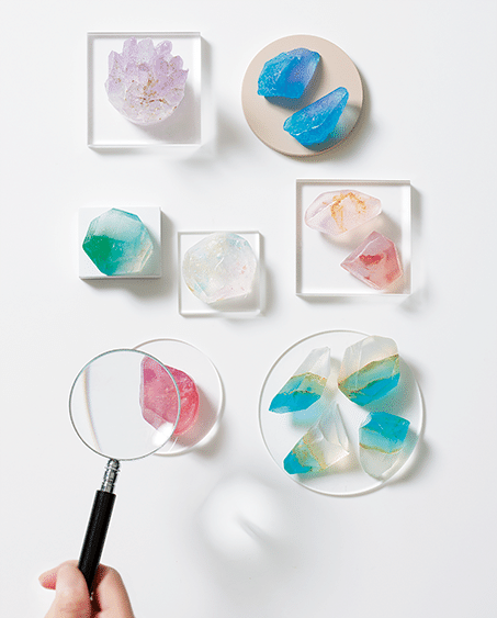 キラキラつやつやの宝石!? いえ！ せっけんです！ 基本の「単色宝石せっけん」の作り方の画像1