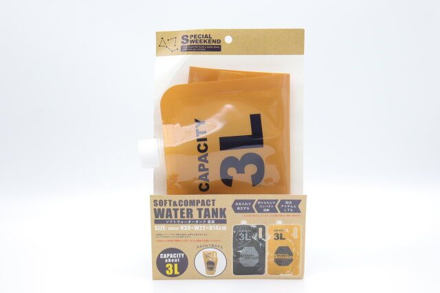 セリアのソフトウォータータンク3L 星座のパッケージ