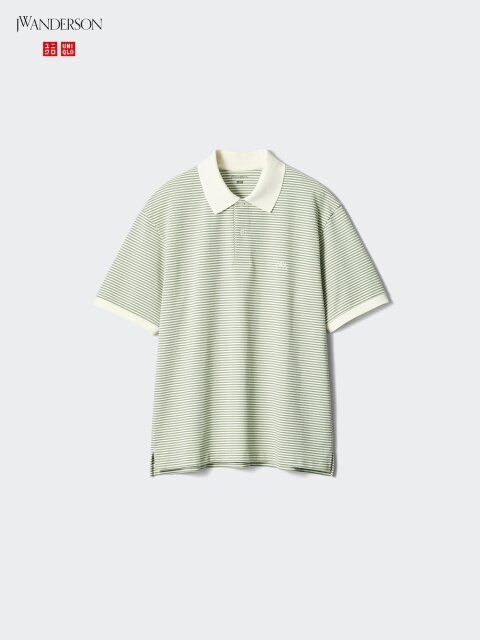 ユニクロのドライカノコボーダーポロシャツ