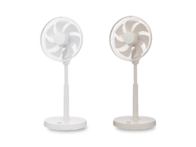 「ダイヤル式風量調整DCリビング扇風機」カラー展開2種