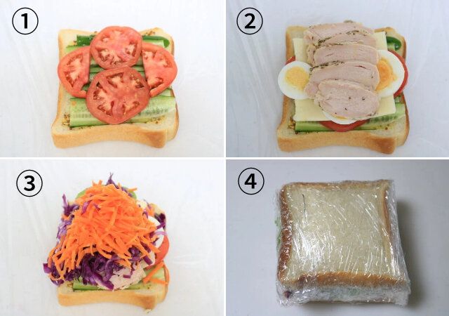 低糖質サンドウィッチ作り方