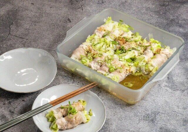 シャキッとレタスの豚しゃぶ巻き