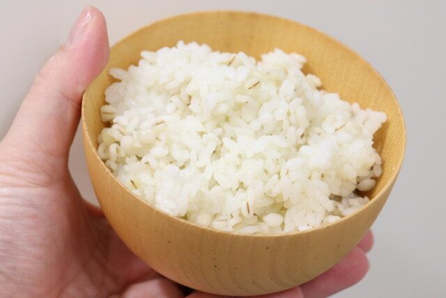 ダイソー 国産大麦100％ビタバァレー 炊きあがり