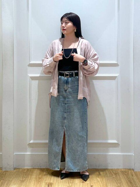 デニムスカートコーデ3