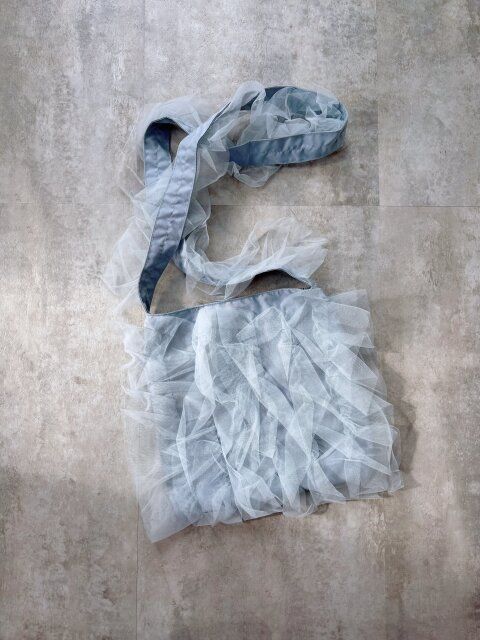 coca チュールフリルバッグ LT.GRAY