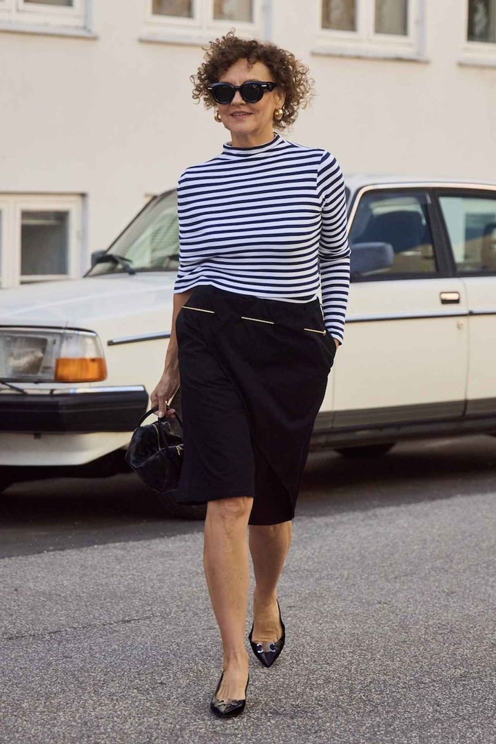 画像: ボーダートップス × ハーフパンツで爽やかに