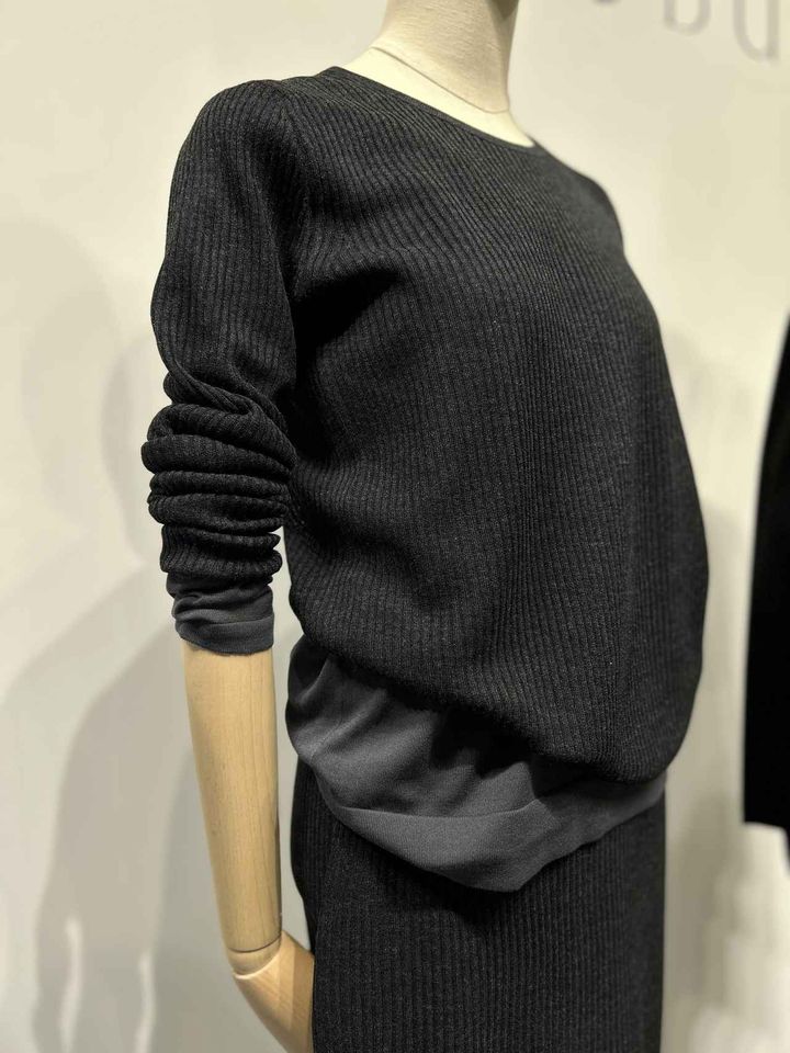 画像: 【PLST×HARUNOBUMURATA】シアーリブニットプルオーバー¥13,000 www.plst.com