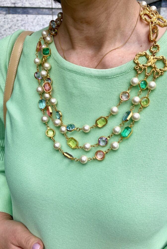 ベネチアングラスのネックレス