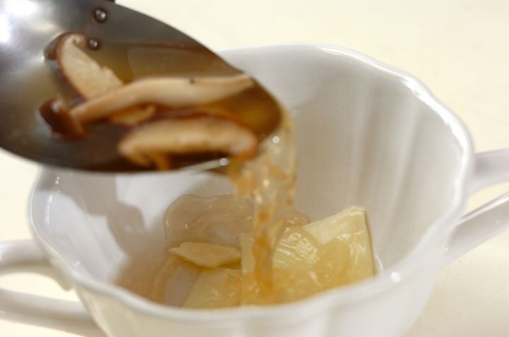 キノコとチーズのスープの作り方2