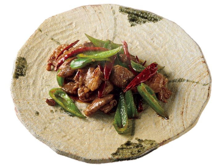 天神橋筋六丁目『馬鹿坊』の「和牛 青椒炒め」