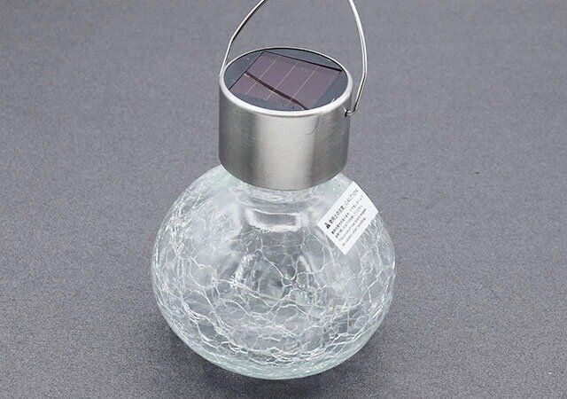 ダイソーのソーラーライト（ガラス・2way）1