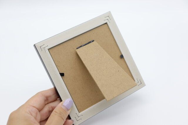 プラスチックフレームモノトーンスクエア9×9cm 背面