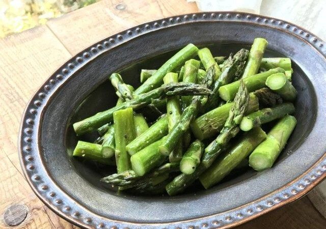 アスパラのオイル蒸し