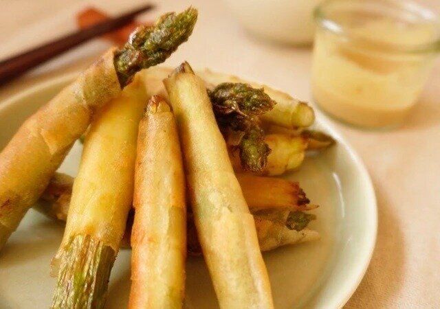 アスパラのシンプル春巻き