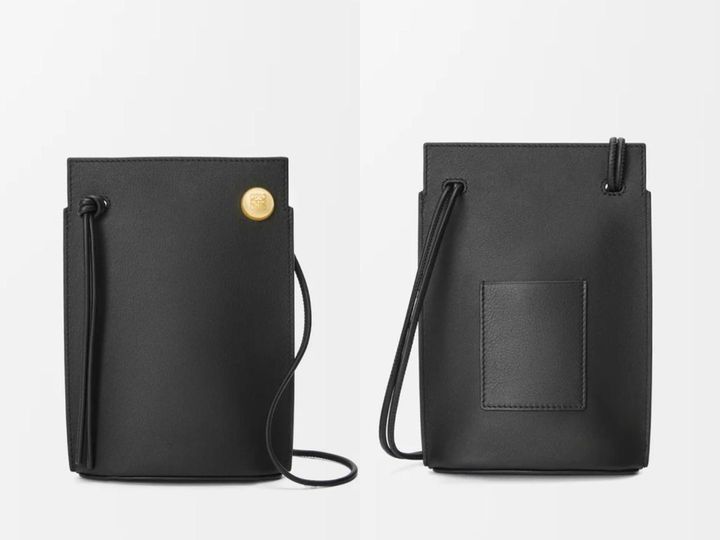 画像: 「ペブル ダイス ポケット（クラシックカーフ）」[縦20.5×横12.7×マチ4.5cm]￥128,700 出典：ロエベ