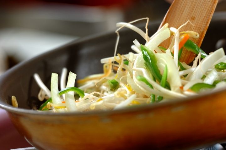 イカ天入り野菜炒めの作り方1