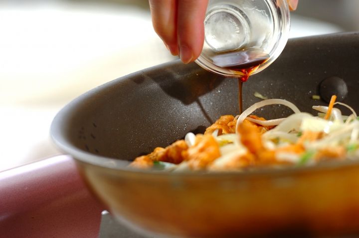 イカ天入り野菜炒めの作り方2