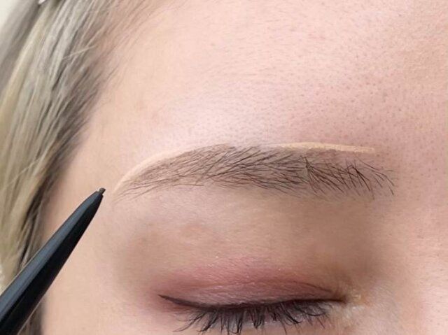 色をつけたいところにペンシルを使う