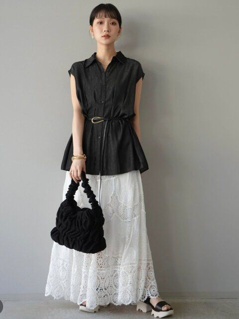 白スカートコーデ5