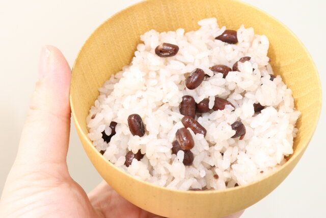 ダイソー お赤飯の素 炊飯後 仕上がり