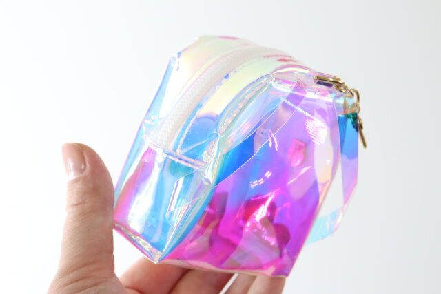 ダイソー ミニリュックバッグチャーム（オーロラ） デザイン