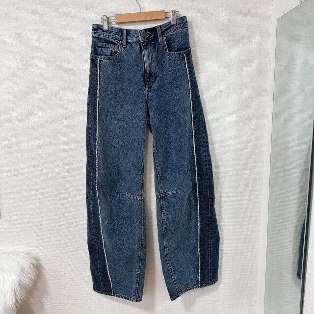 GU バレルレッグジーンズ 66 BLUE