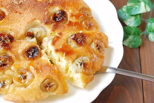 キャラメルバナナケーキの完成！