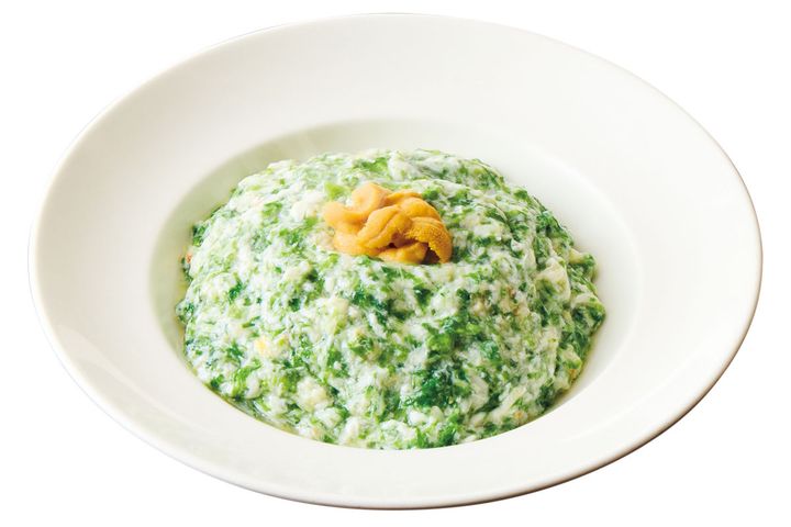 ウニのせ青のりカニ肉あんかけ炒飯 2,200 円