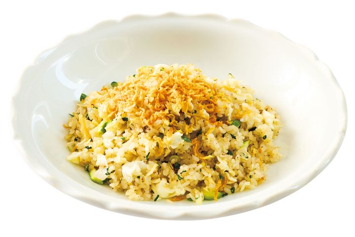 干し貝柱と卵白のチャーハン