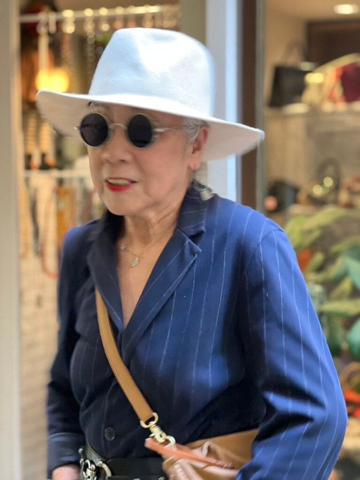 『素敵なあの人』公式ブロガー・島崎真代さんの帽子のかぶり方