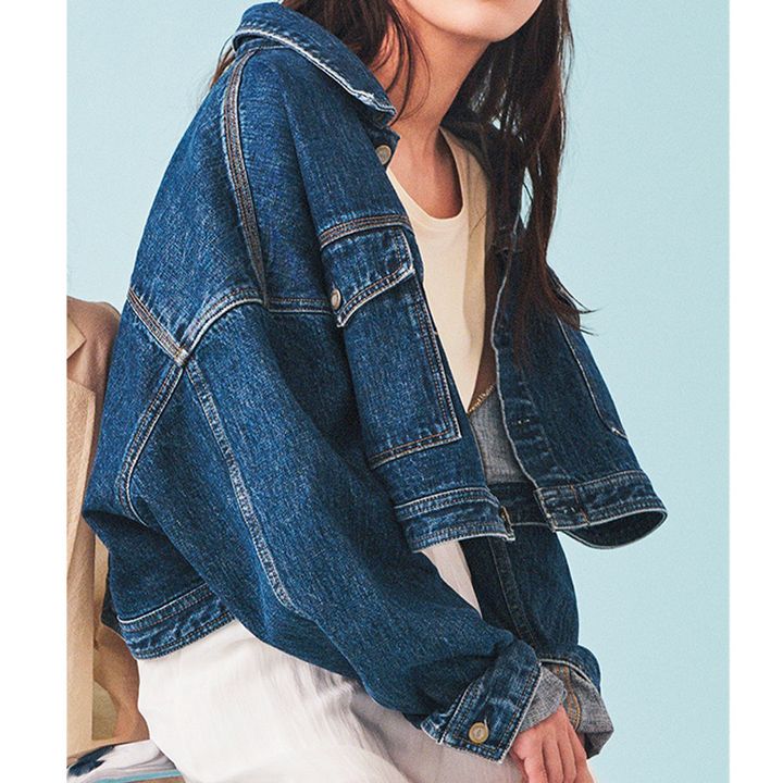 SEAのショート丈でオーバーシルエットのデニムジャケット