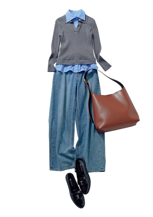 清潔感抜群な大人っぽカジュアル通勤コーデ