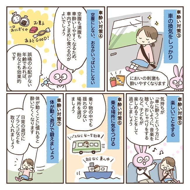 車酔い対策マンガ