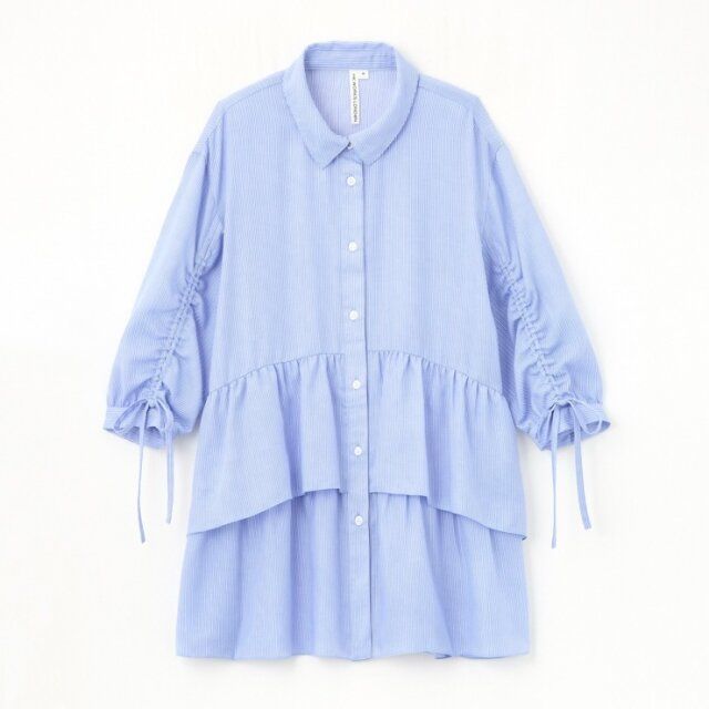 しまむらのティアードペプラムブラウス