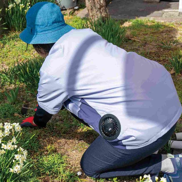 ファン付きウェアfun-fan 庭手入れ