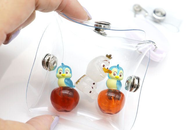 PVCリール付ストラップポーチ6×6cm 収納例